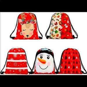 Christmas Drawstring Gift Bags/Backpacks (5)